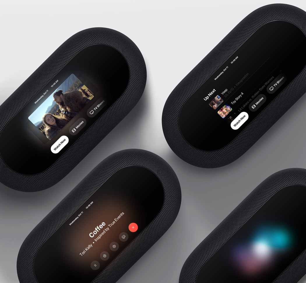 interactive，touch screen，speaker，Apple，HomePod Pro，