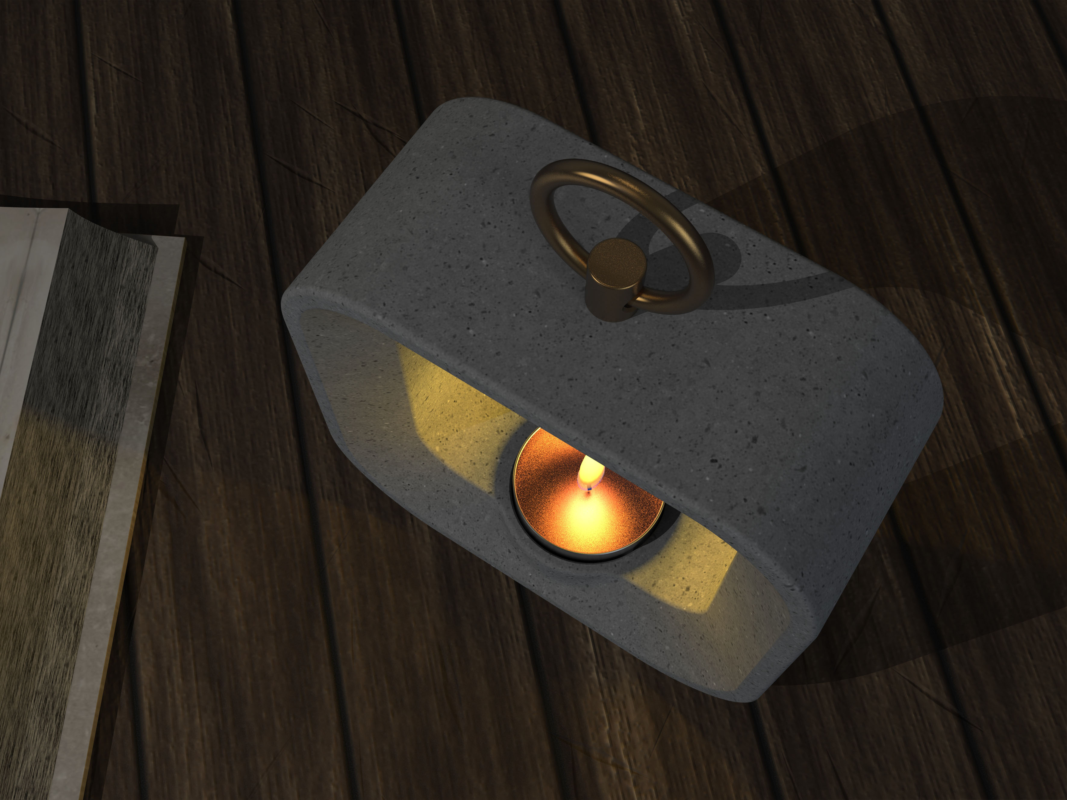 Candle holder，cement，Ornaments，light，