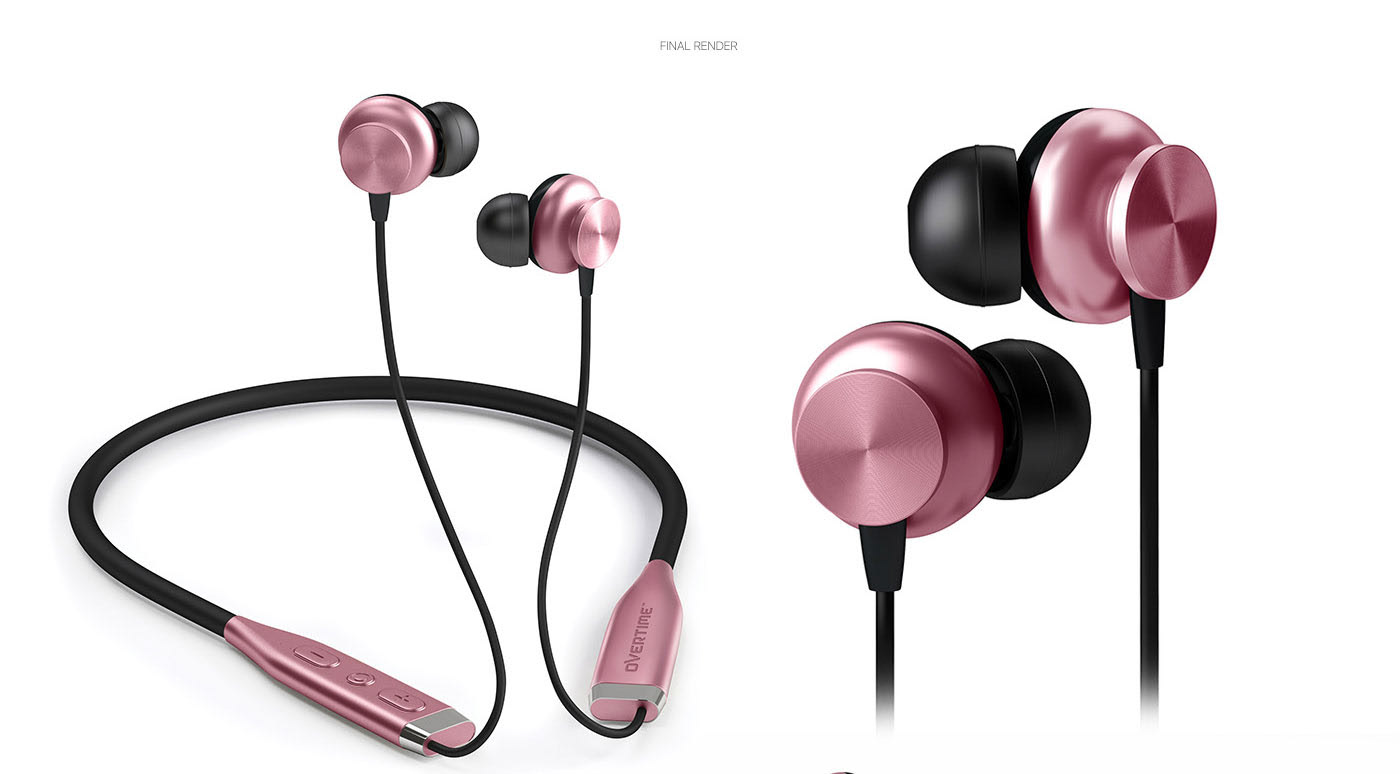 Wireless headset，modeling，texture，Render，