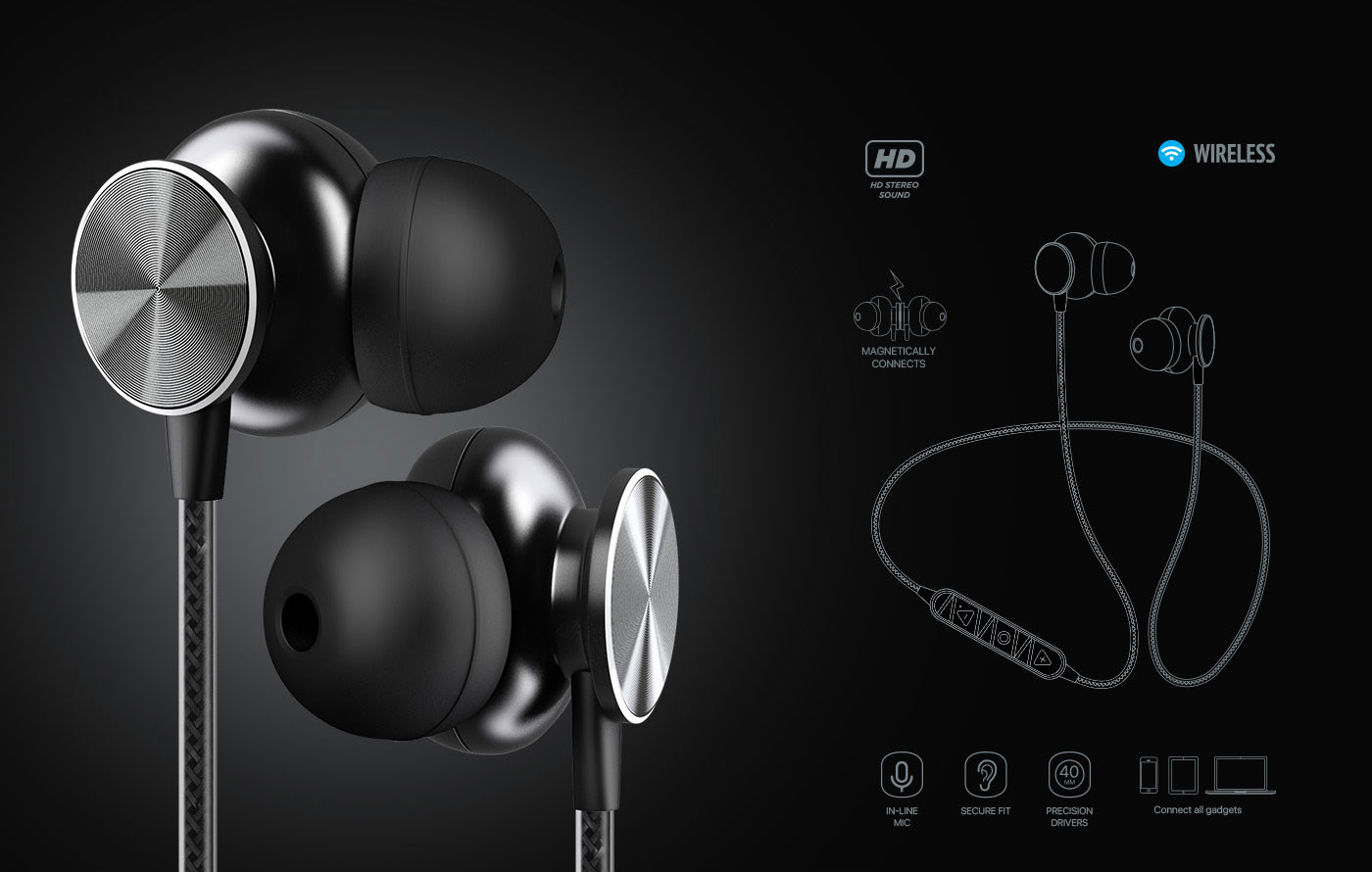 Wireless headset，modeling，texture，Render，