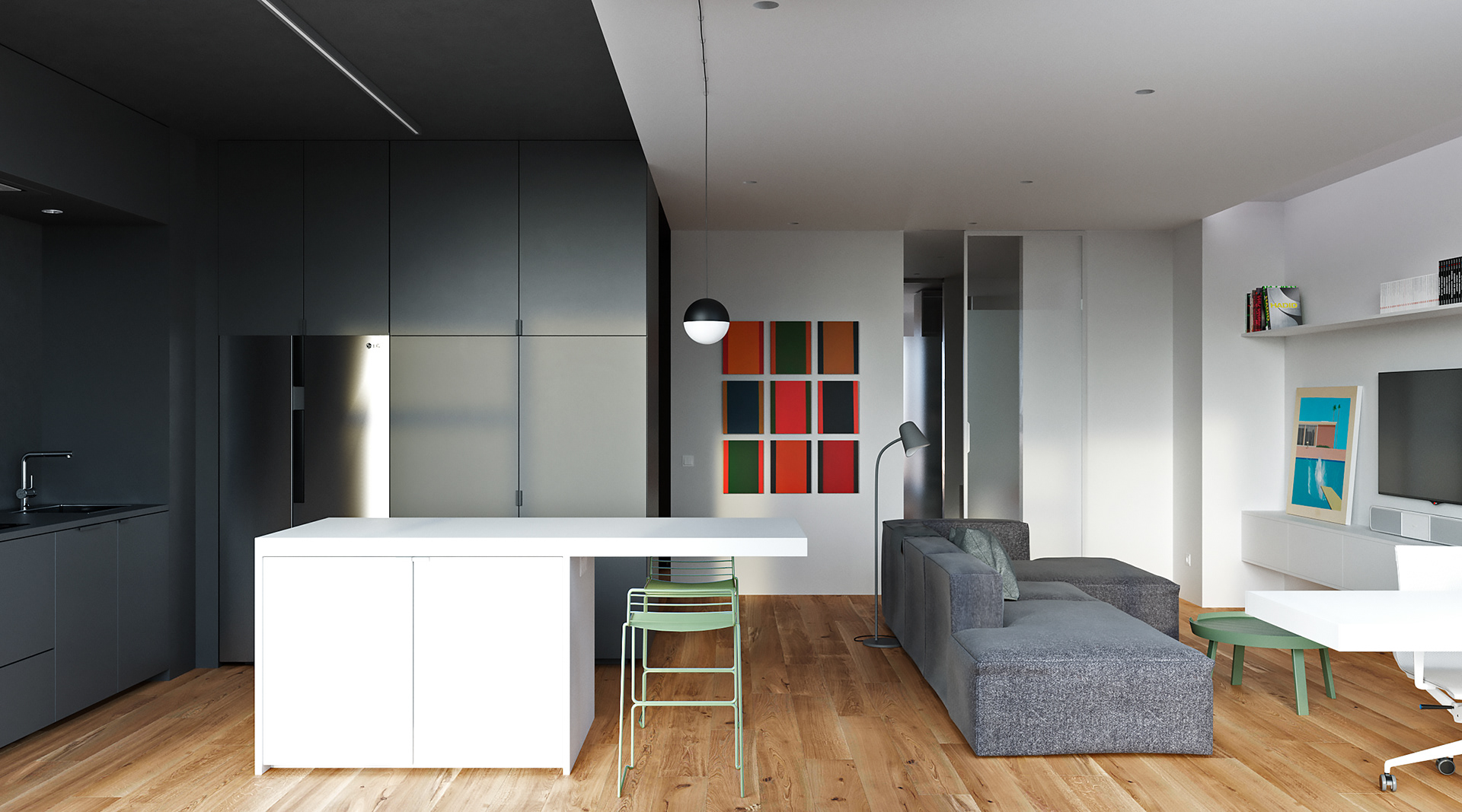 Rybalsky，Architectural design，Interior design，