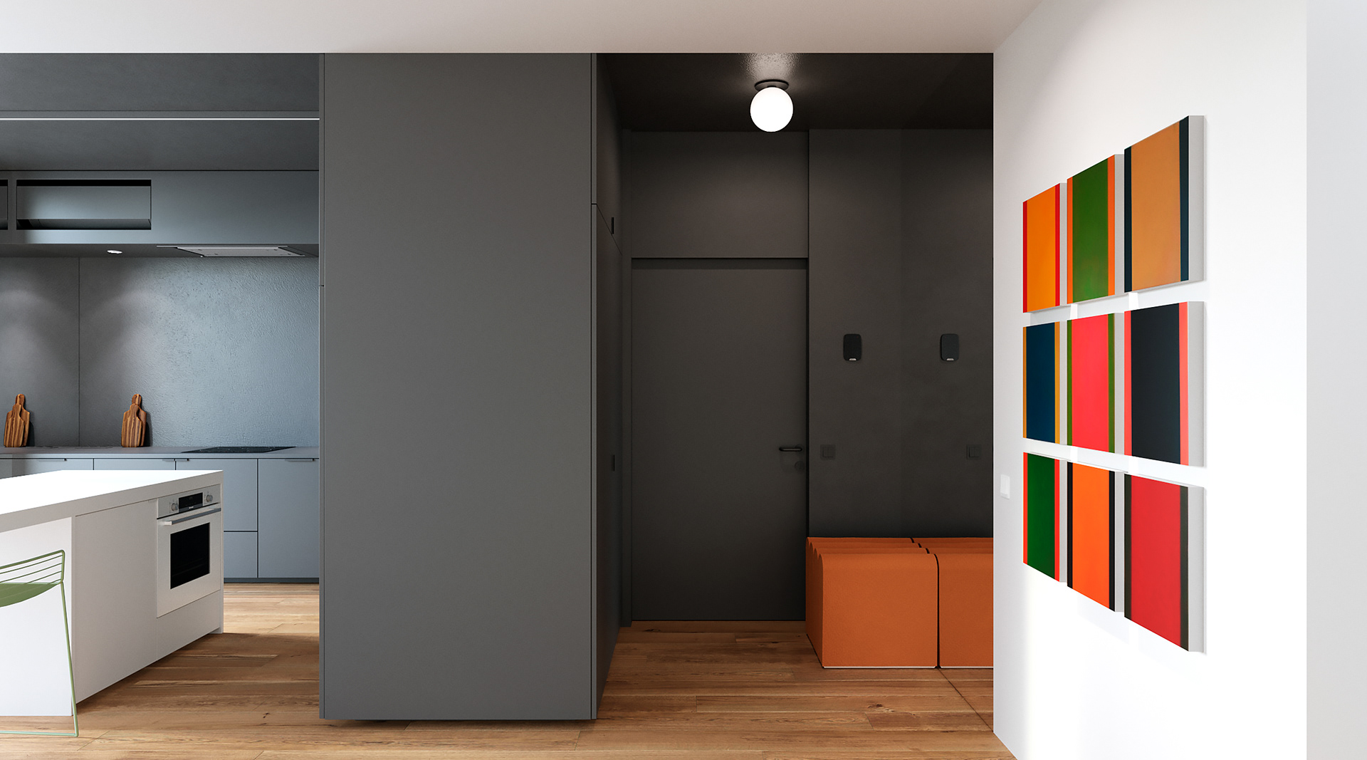 Rybalsky，Architectural design，Interior design，