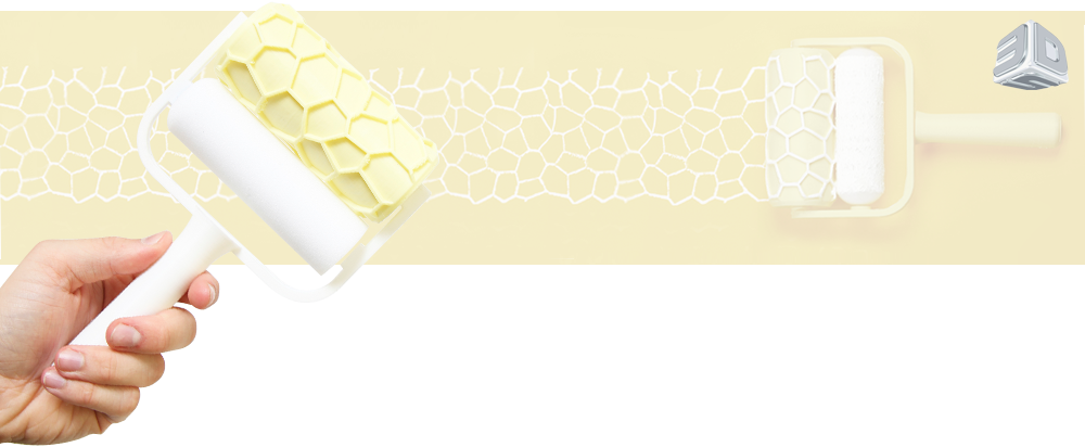 Paint roller，3d，Print，wallpaper，