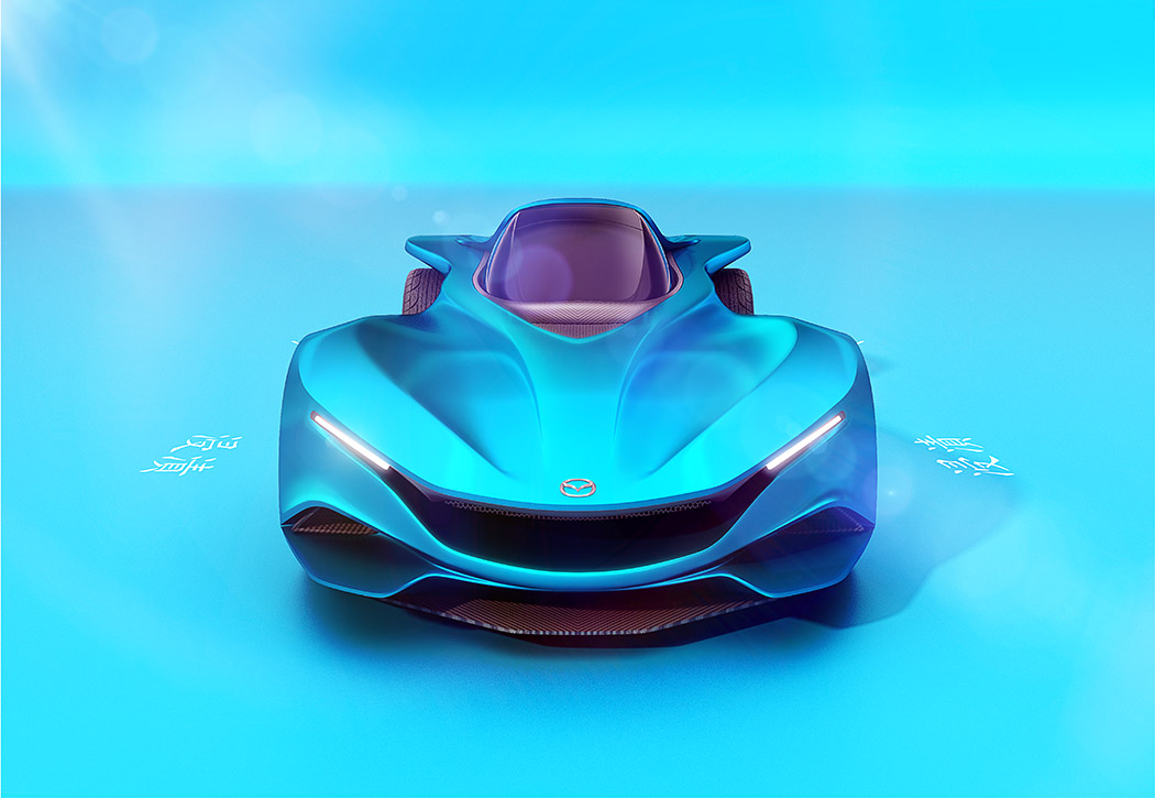 royal blue，Automobile design，mazda，