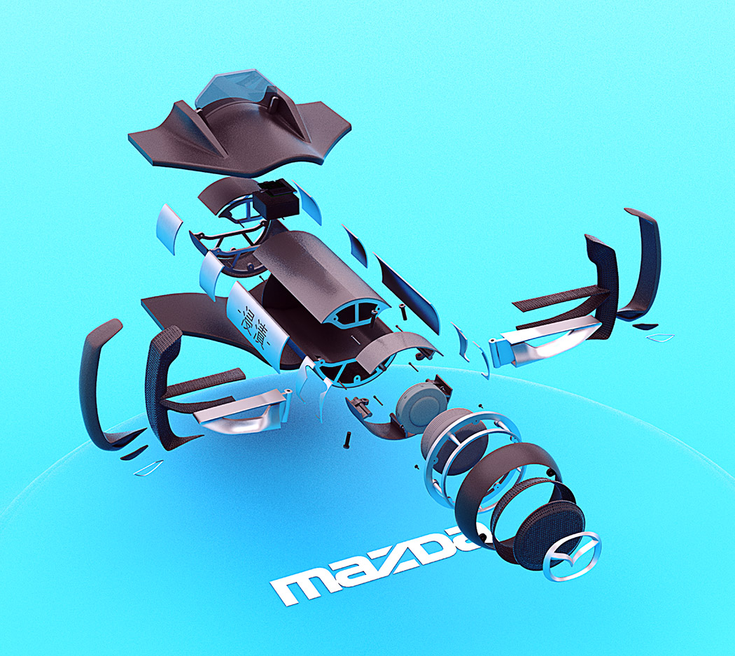 royal blue，Automobile design，mazda，