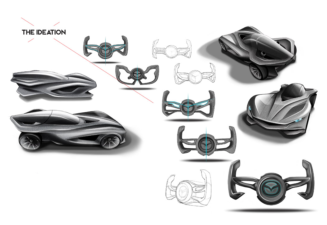 royal blue，Automobile design，mazda，