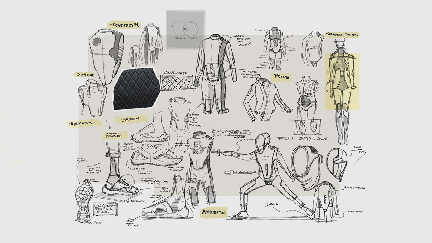 Fencing，clothing design，Athletic Wear，