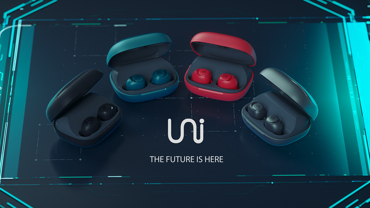 concept，future，Touch ，Wireless charging，waterproof，headset，Uni，