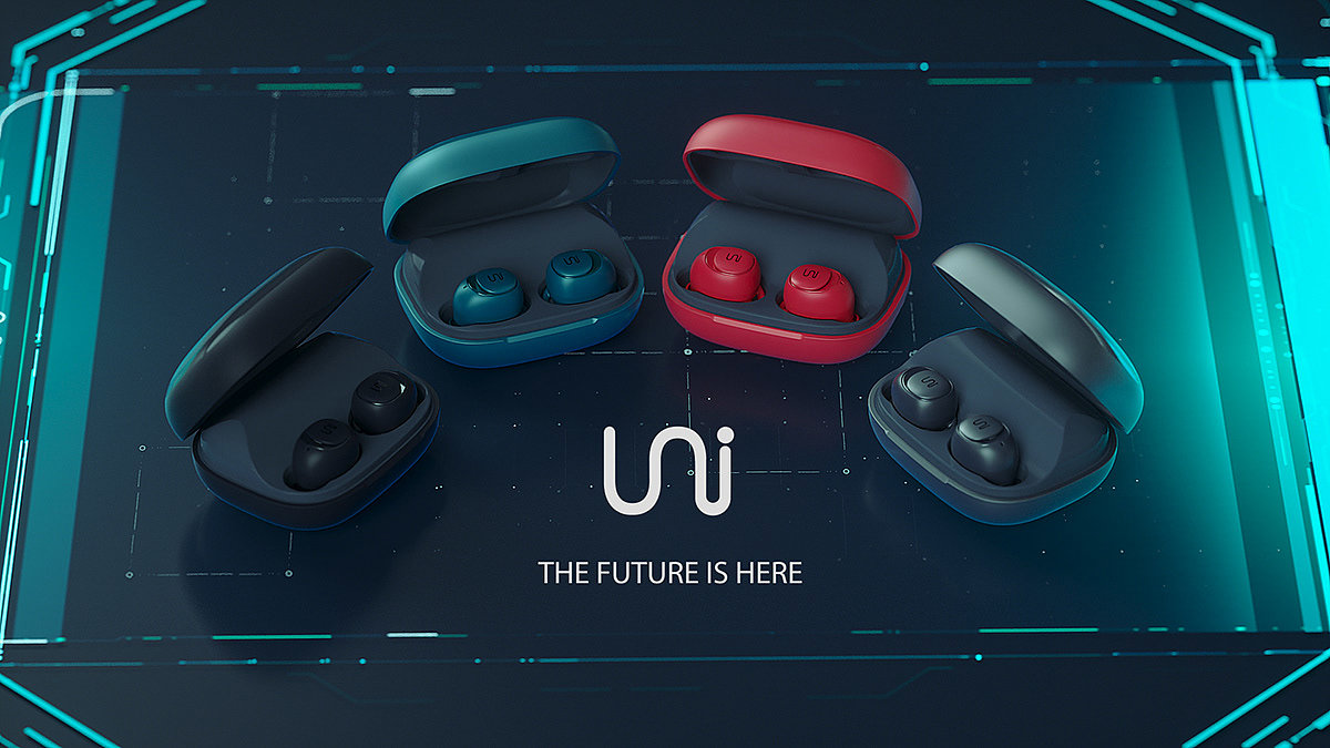 concept，future，Touch ，Wireless charging，waterproof，headset，Uni，