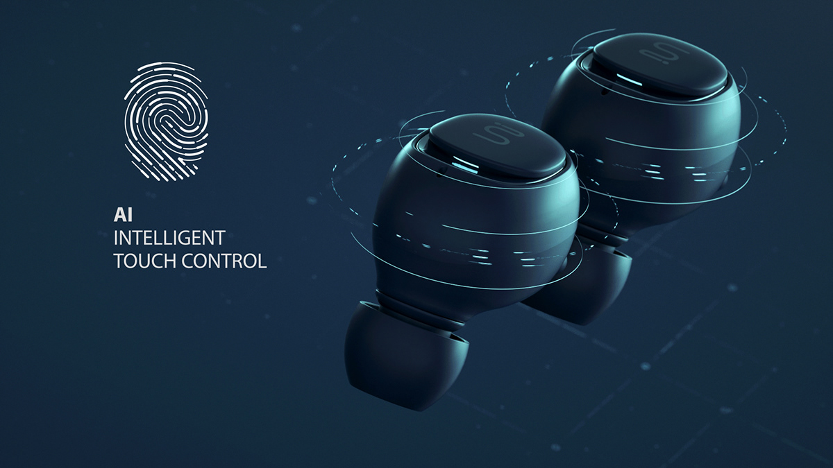 concept，future，Touch ，Wireless charging，waterproof，headset，Uni，