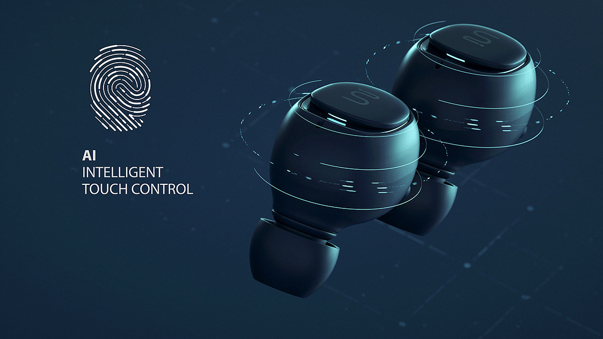 concept，future，Touch ，Wireless charging，waterproof，headset，Uni，