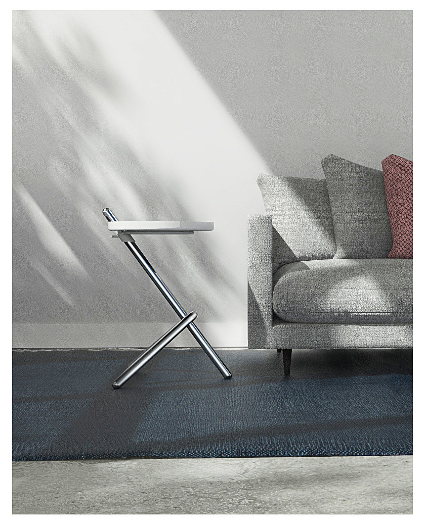 modern，a living room，Metal，furniture，Cantilevered，Table，