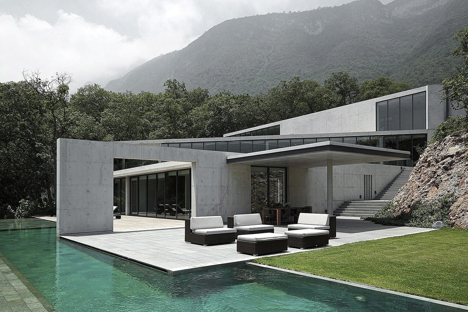 concrete，Simple style，Japan，Architectural design，residence，