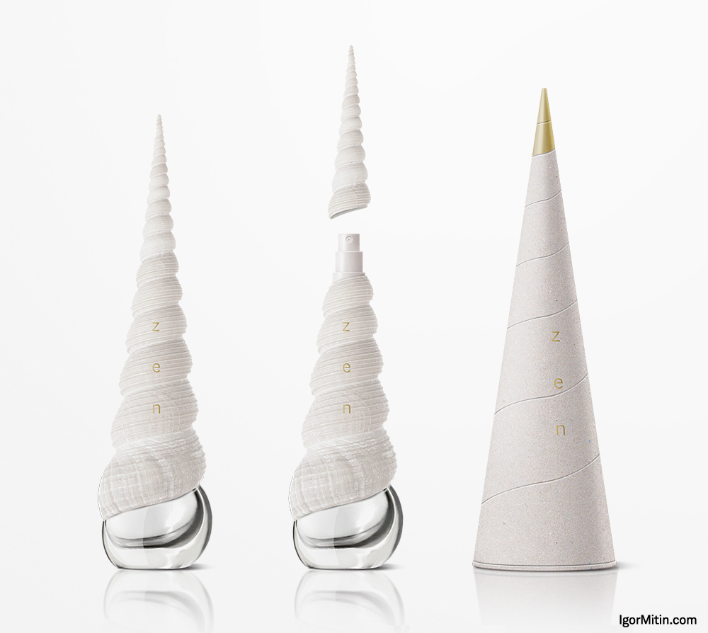 Perfume，packing，modelling，Glass bottles，Zen，