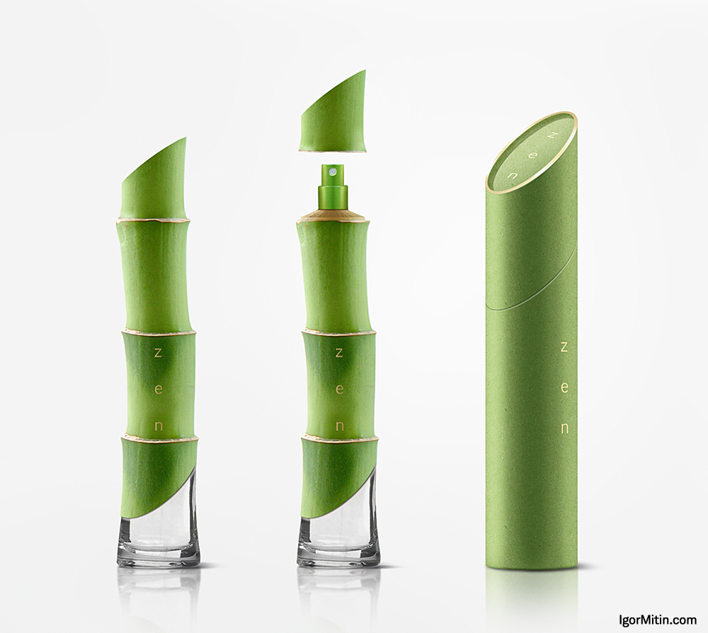 Perfume，packing，modelling，Glass bottles，Zen，