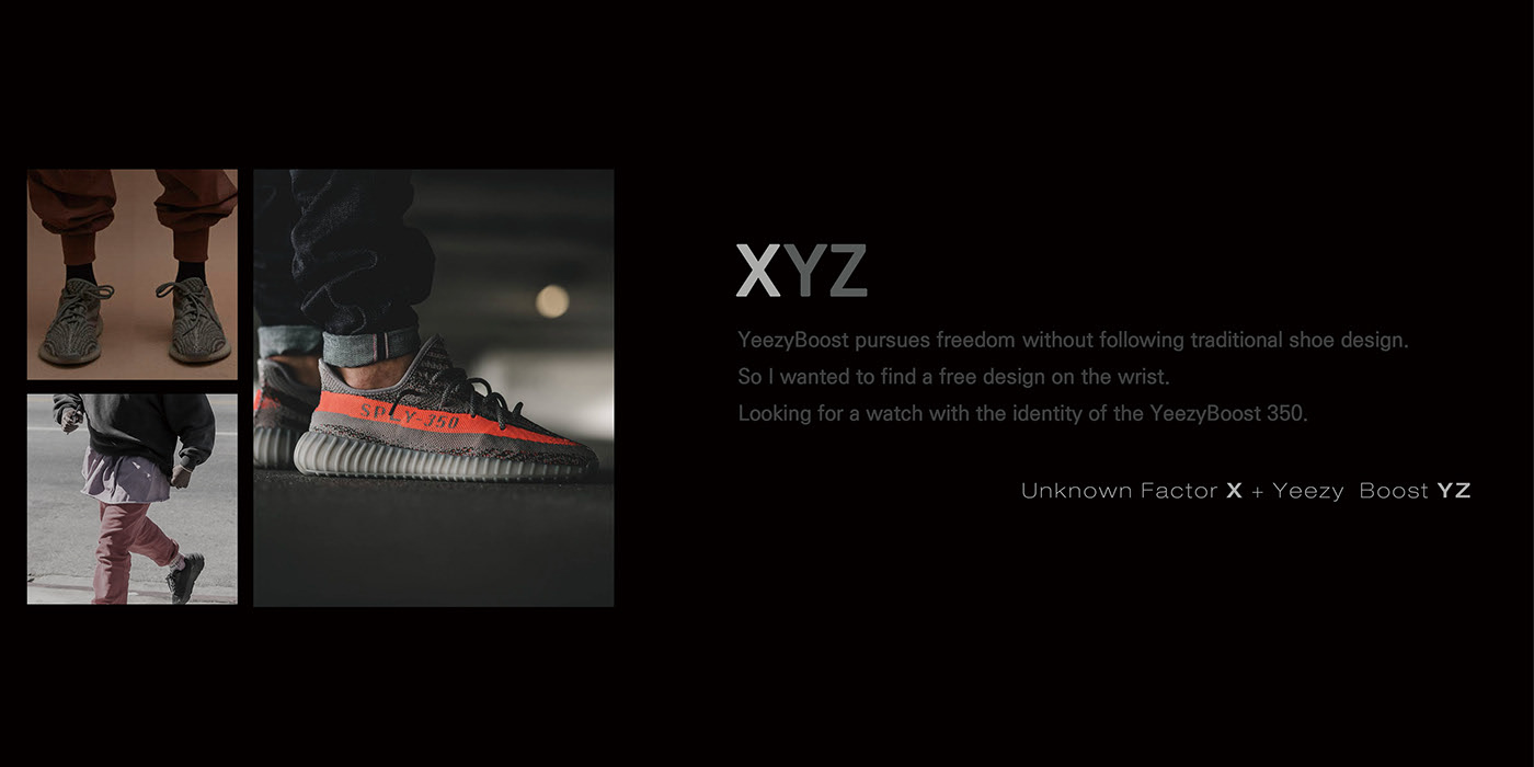 Modeling design，xyz，Yeezyboost 350，Wristwatch，
