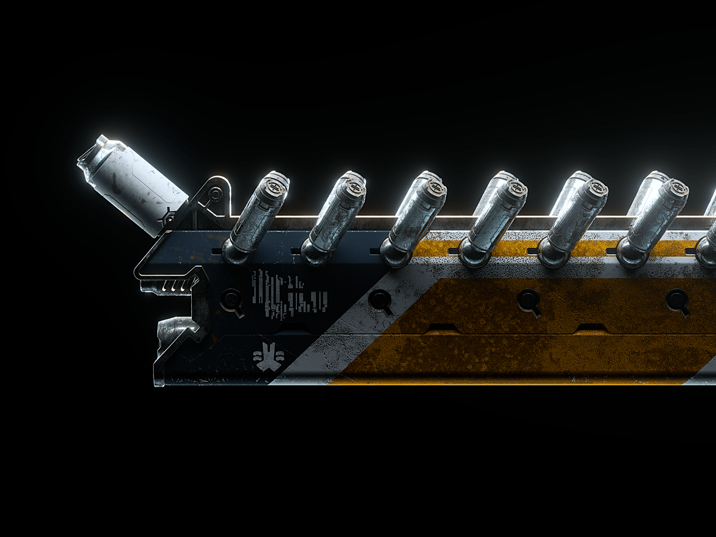 arms，Render，Assault rifle，Alien Assault Rifle，