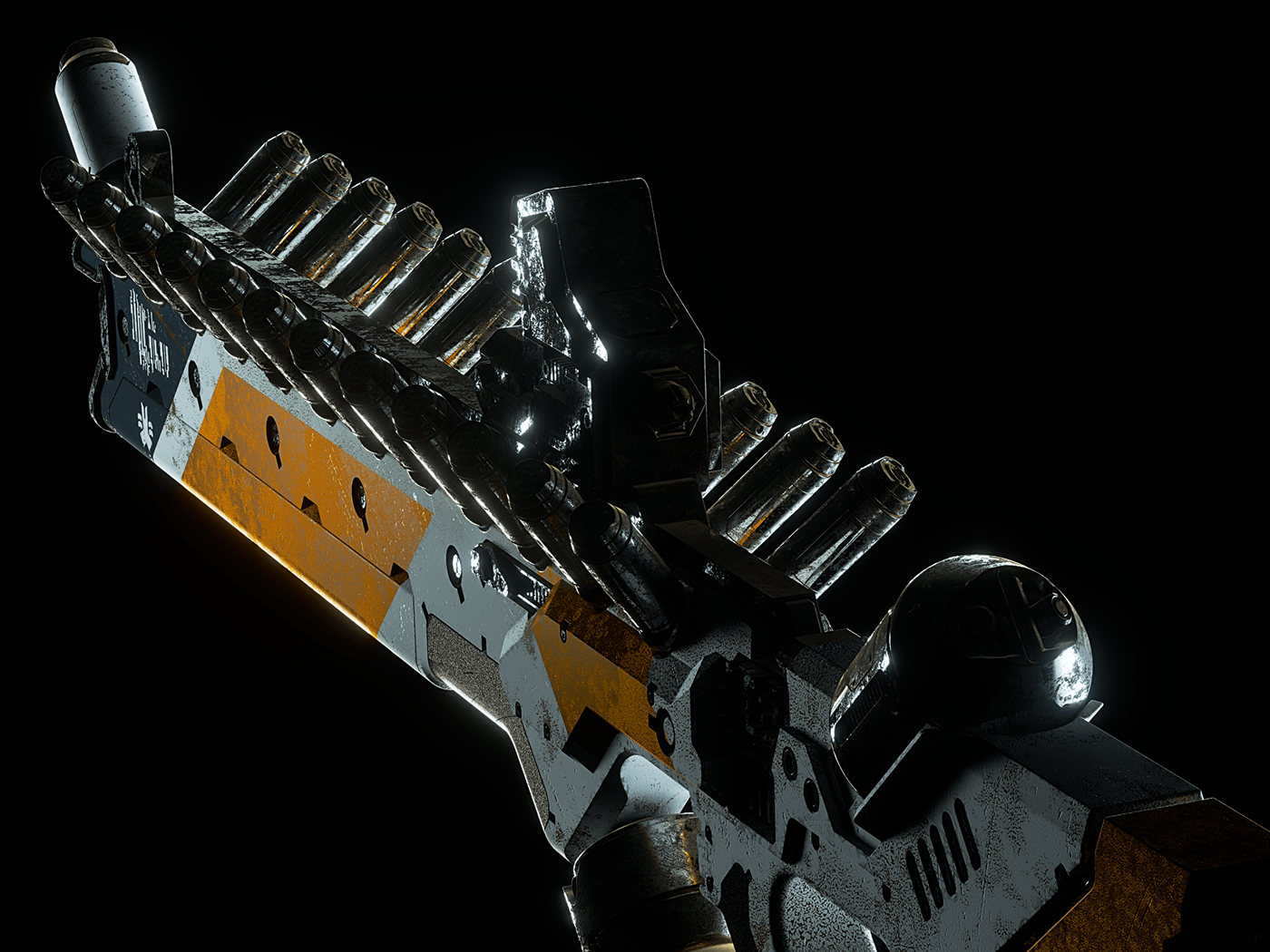 arms，Render，Assault rifle，Alien Assault Rifle，