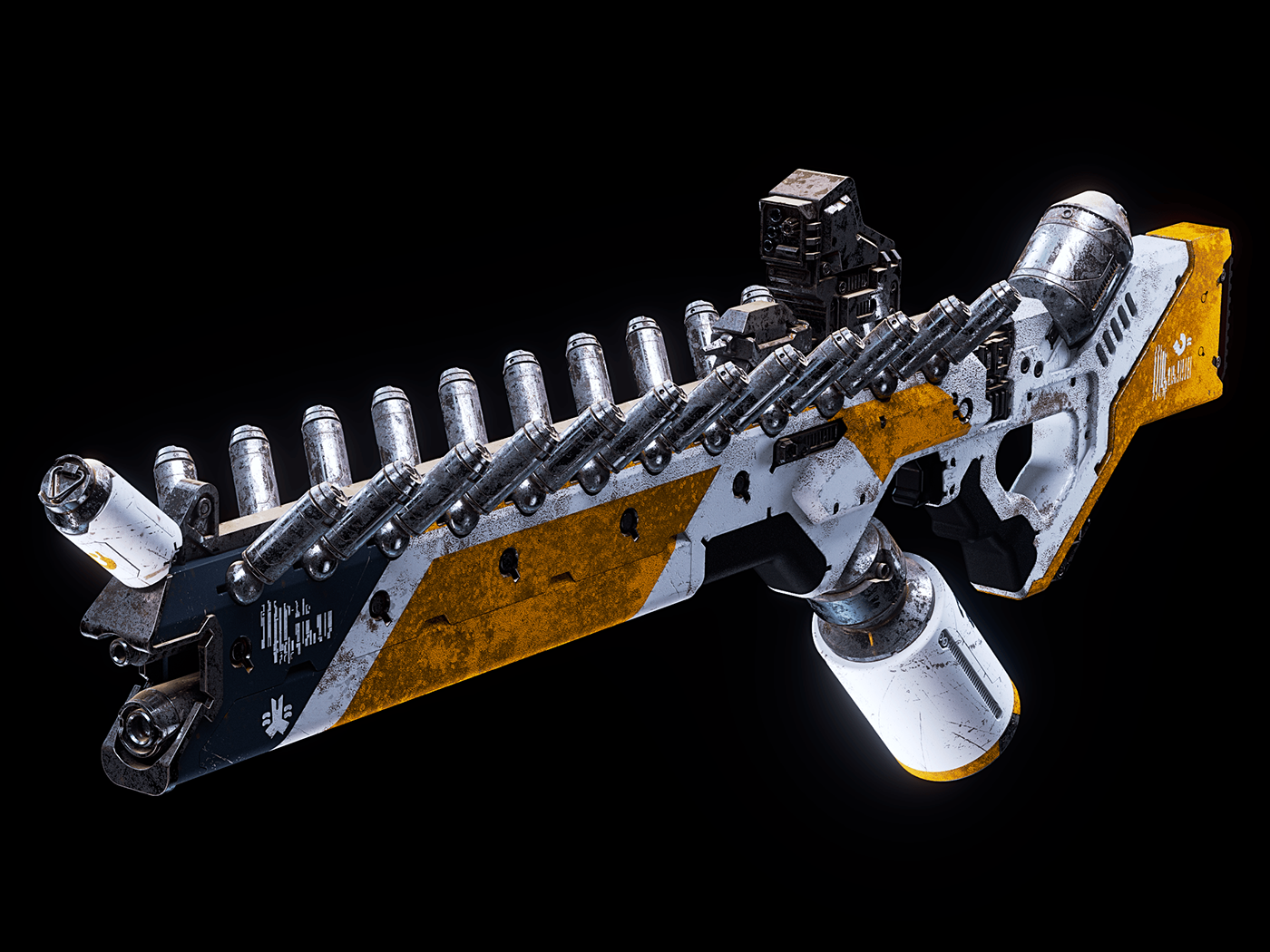 arms，Render，Assault rifle，Alien Assault Rifle，