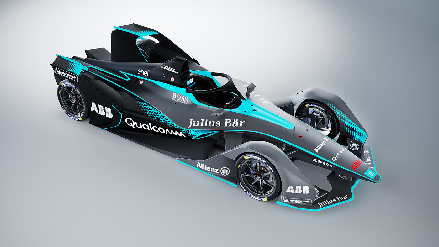 灰色，赛车，Formula E Gen2，