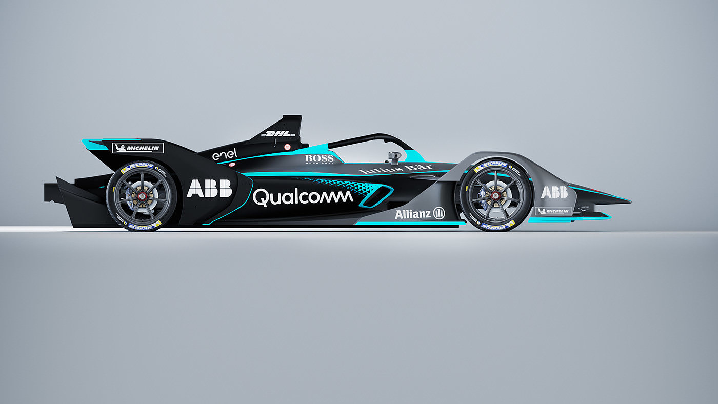 灰色，赛车，Formula E Gen2，