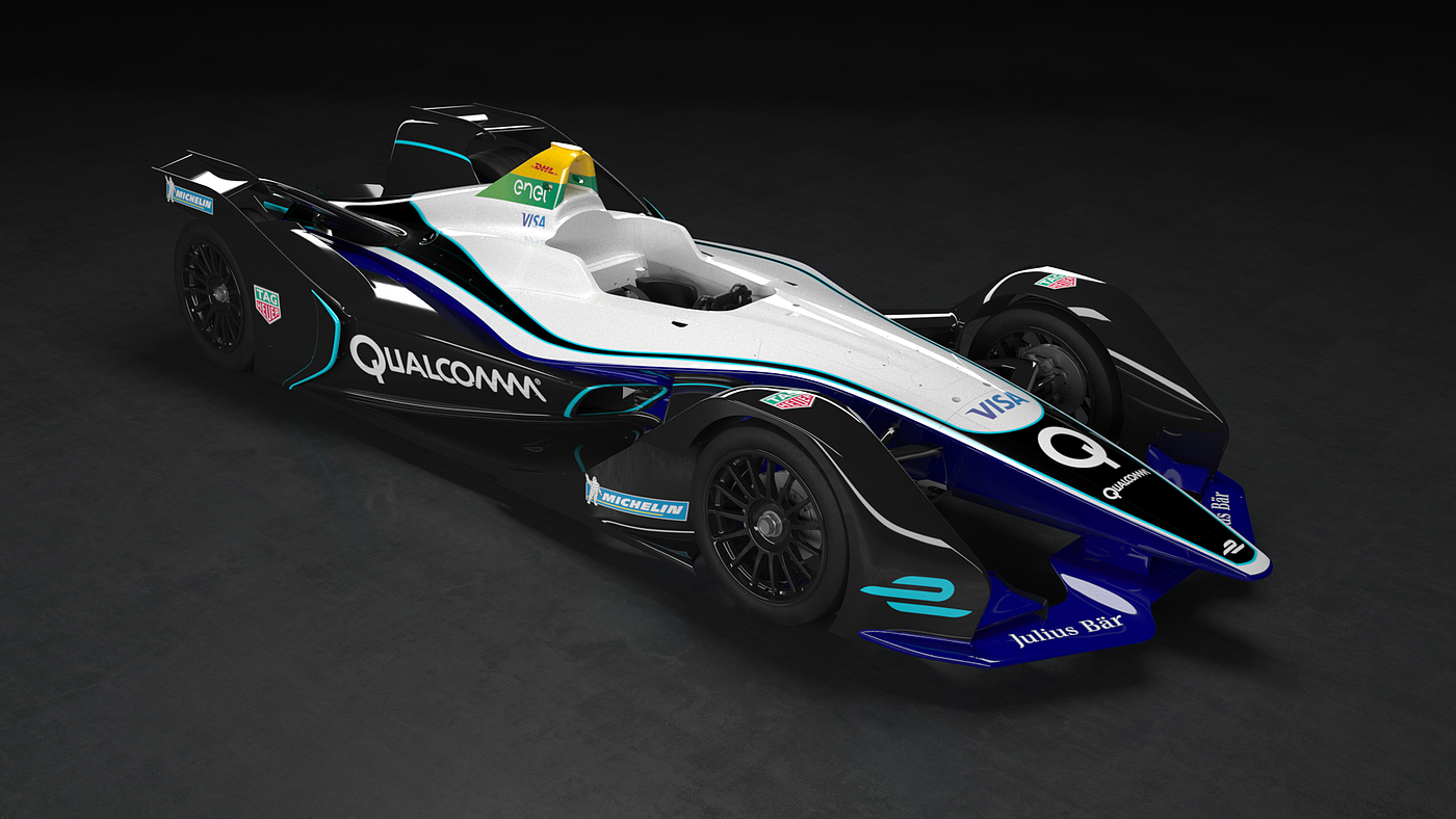 灰色，赛车，Formula E Gen2，