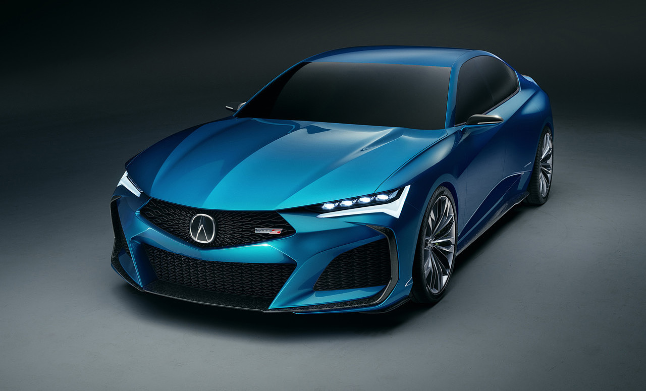 Acura Type S，Automobile design，blue，