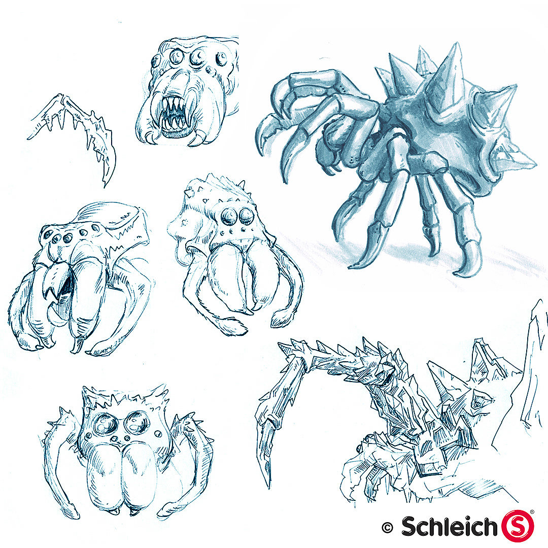 Design，Schleich，spider，Toys，