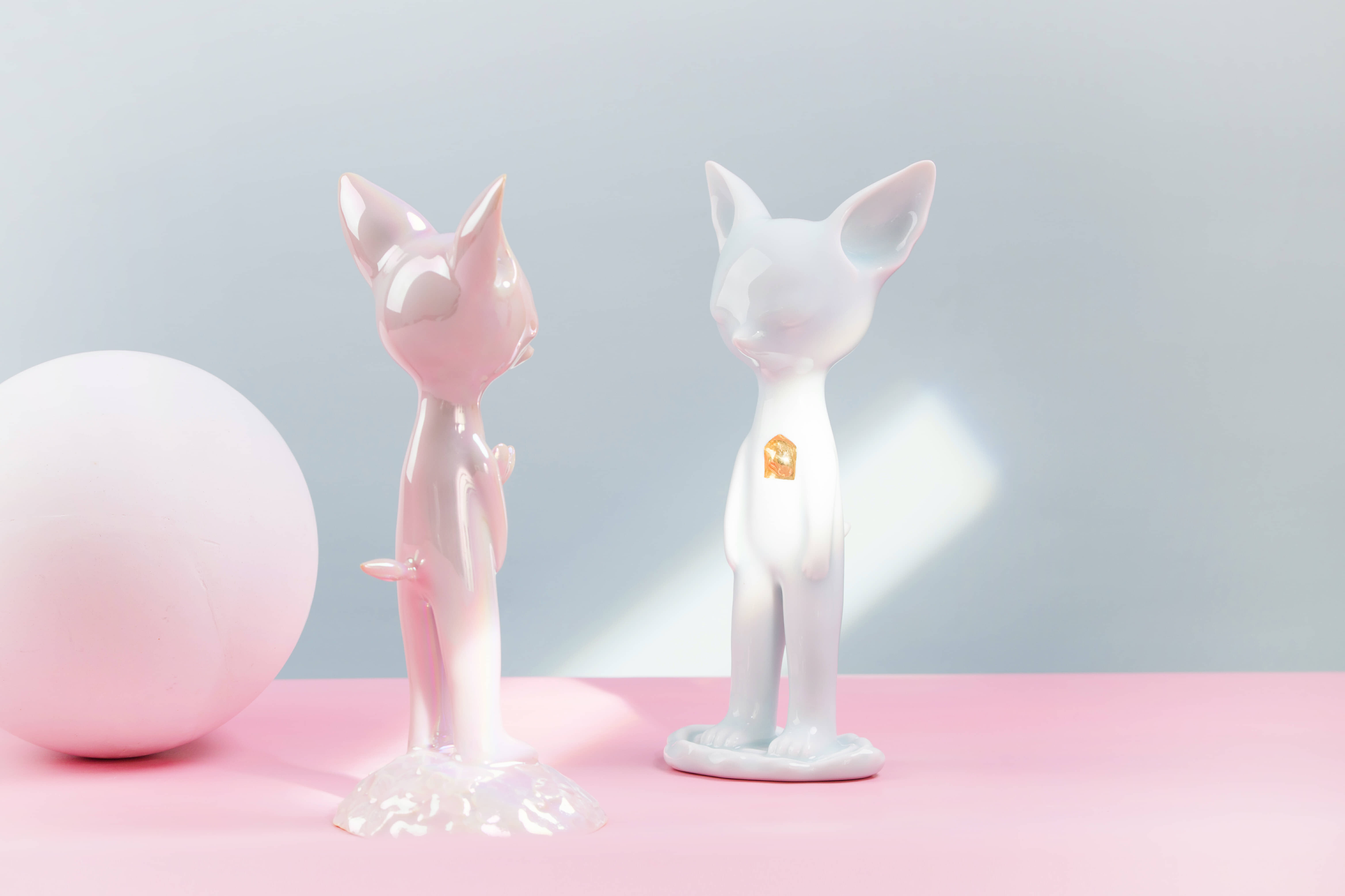 manual，ceramics，Sculpture，fox，Changgui，