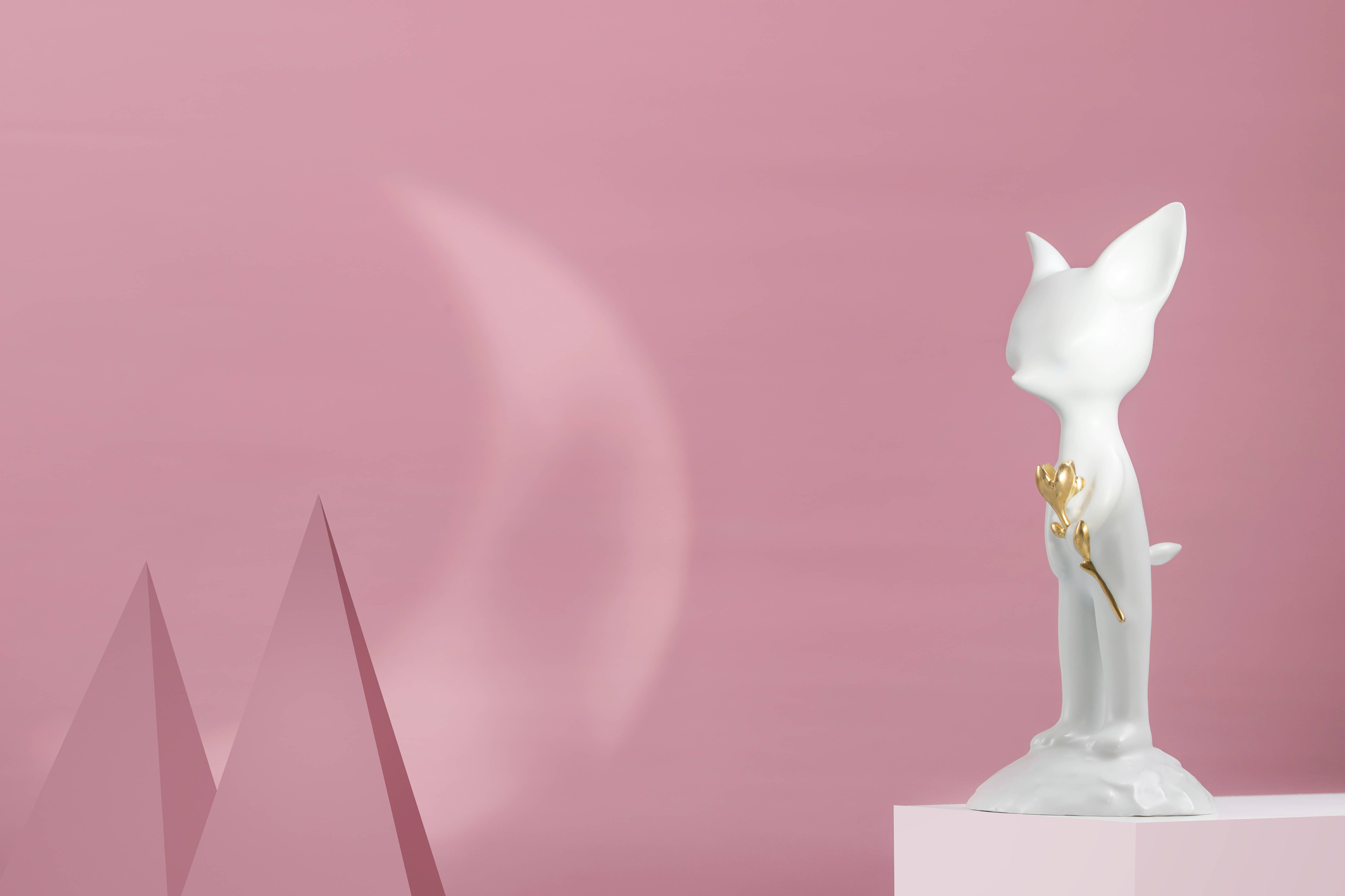 manual，ceramics，Sculpture，fox，Changgui，