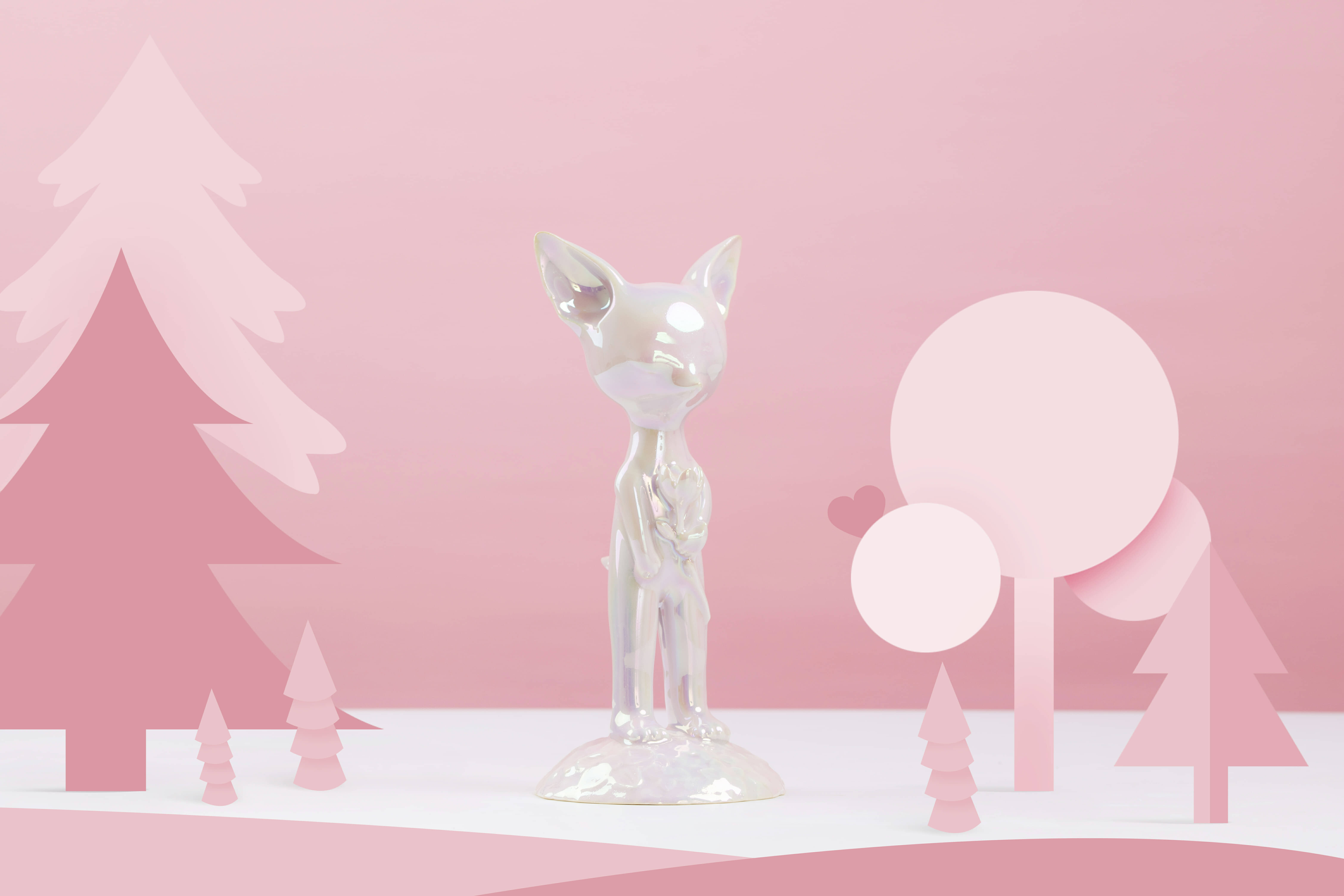 manual，ceramics，Sculpture，fox，Changgui，