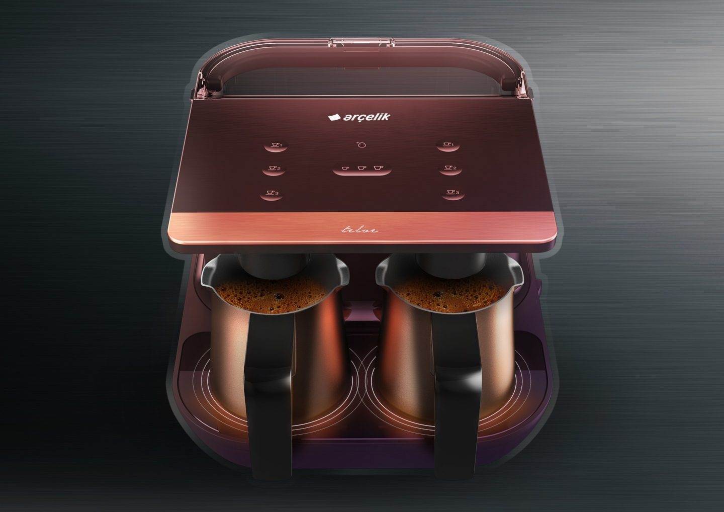 Metal，Arcelic，turkey，Coffee machine，Telve Duo，reddot，2019 red dot product design award，