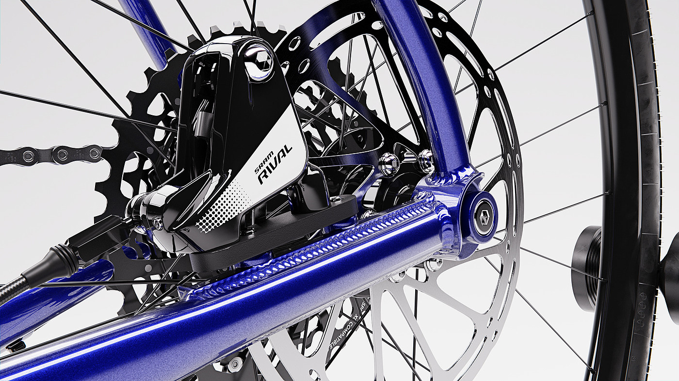 蓝色，自行车设计，Rondo Ruut ST，