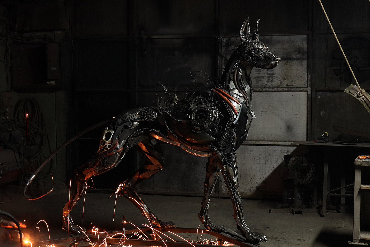 Sculpture design，Metal，Animal image design，Mithril，