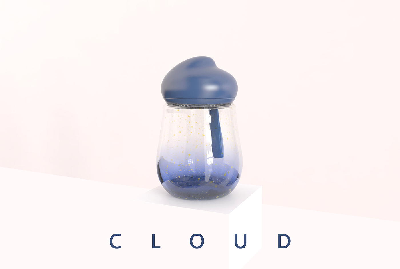 Water cup，product design，cloud，flower receptacle，Maiden heart，