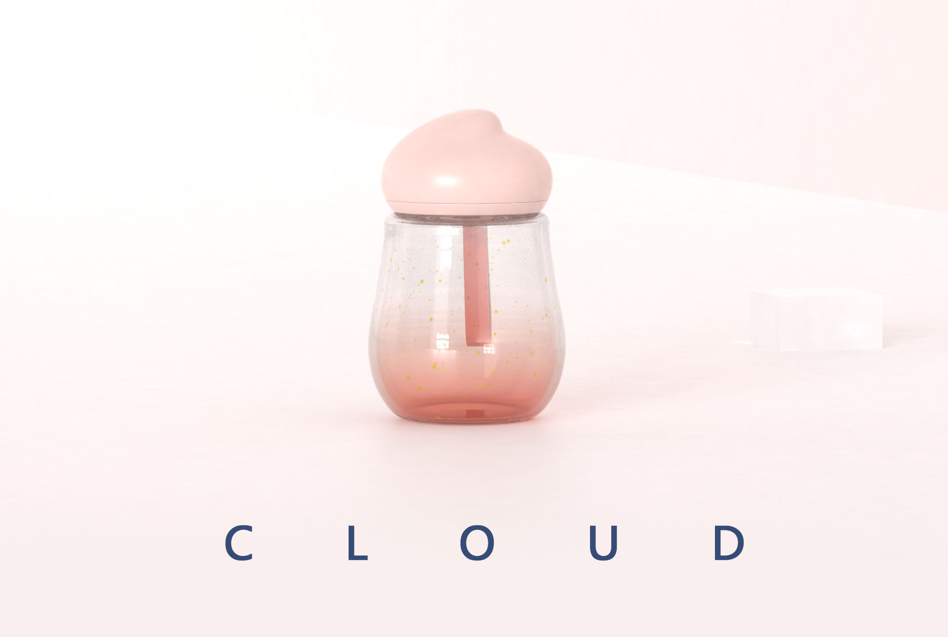 Water cup，product design，cloud，flower receptacle，Maiden heart，