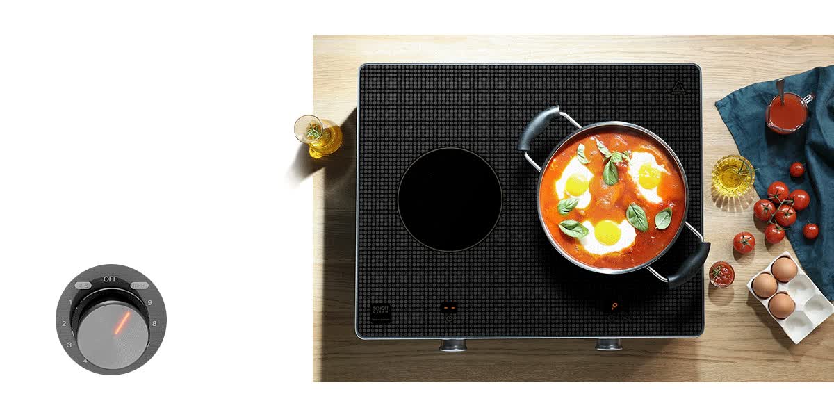 reddot，2019 red dot product design award，Hybrid，Electromagnetic furnace，skmagic，Easy Cook，