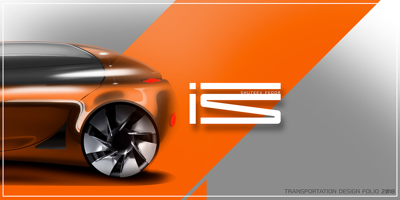 Hand drawn car，sample reels，Automobile design，