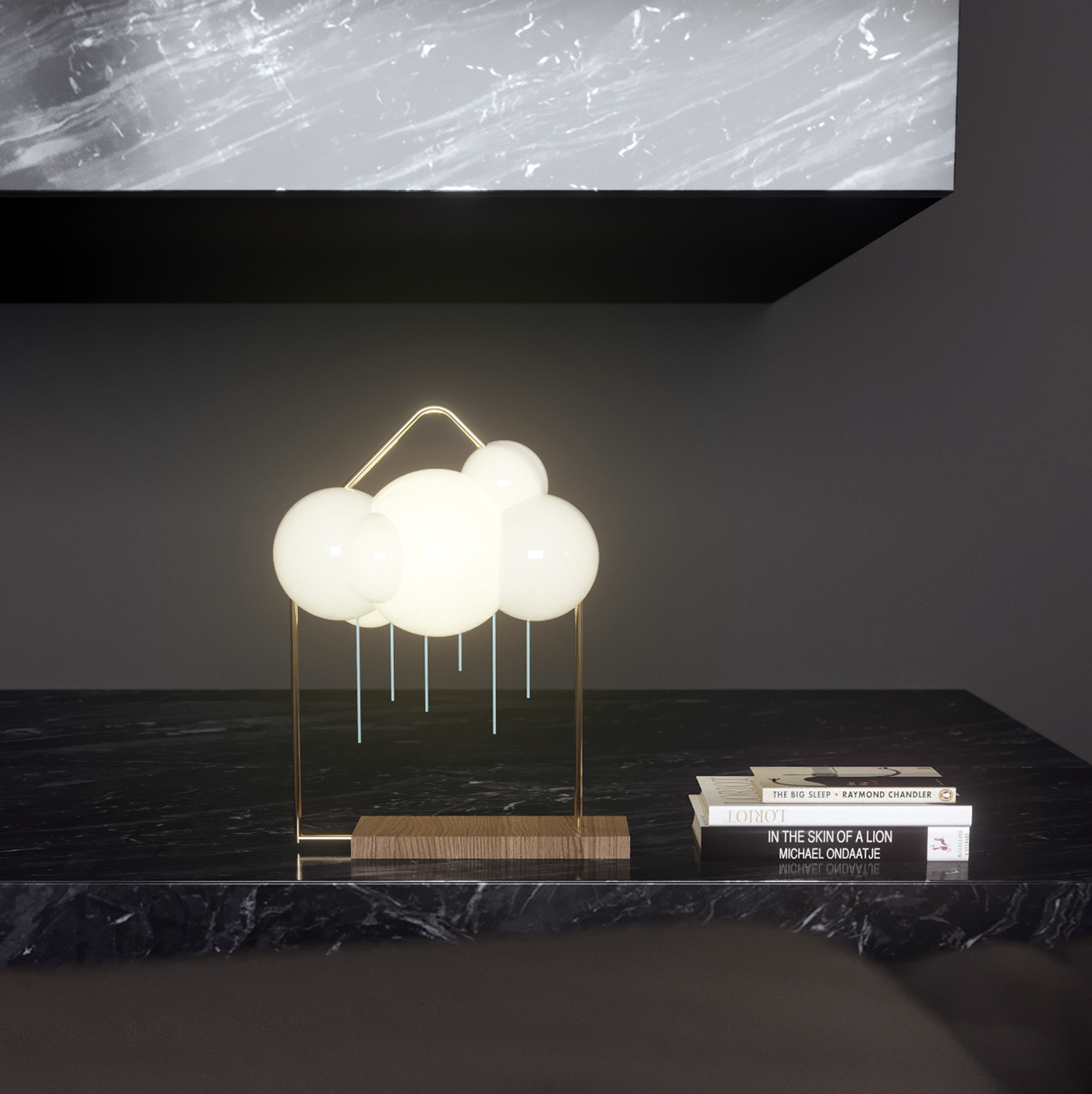 cloudie，lamps and lanterns，bionics，Bedside lamp，