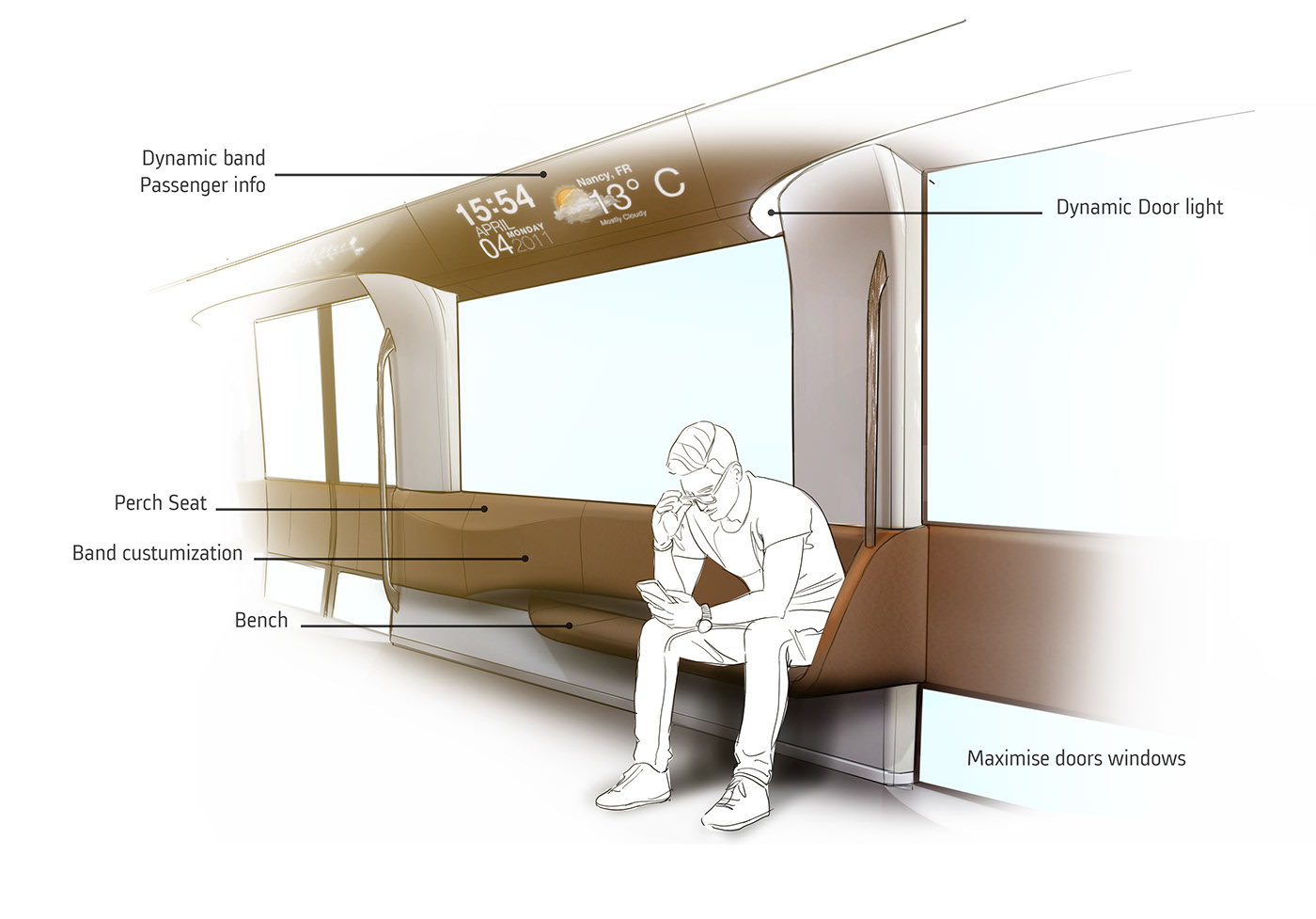 metro，MP14，Automatic steering，Subway hand drawn，