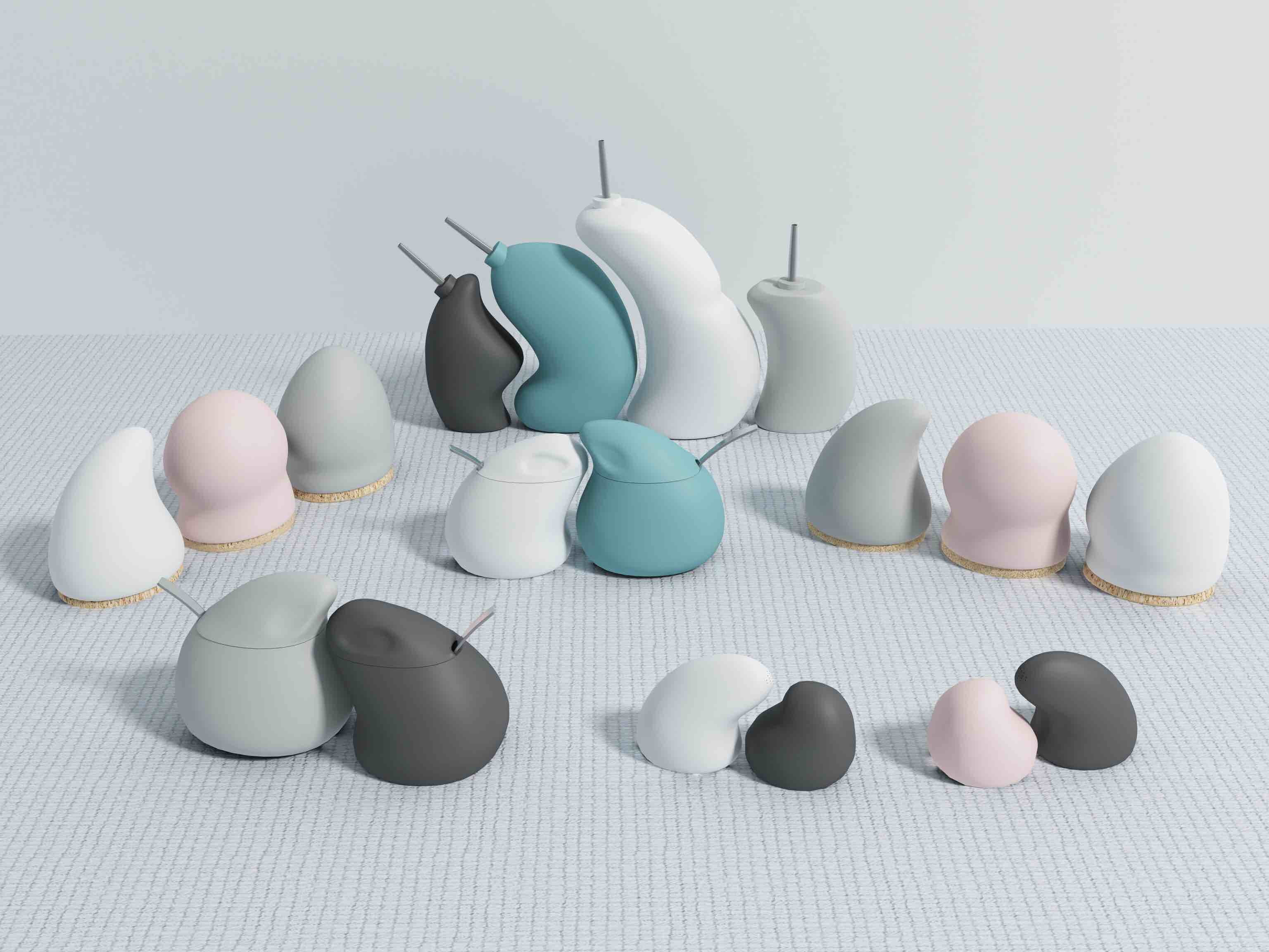 Ceramic products，Nordic color system，Matte texture，Affectionate，