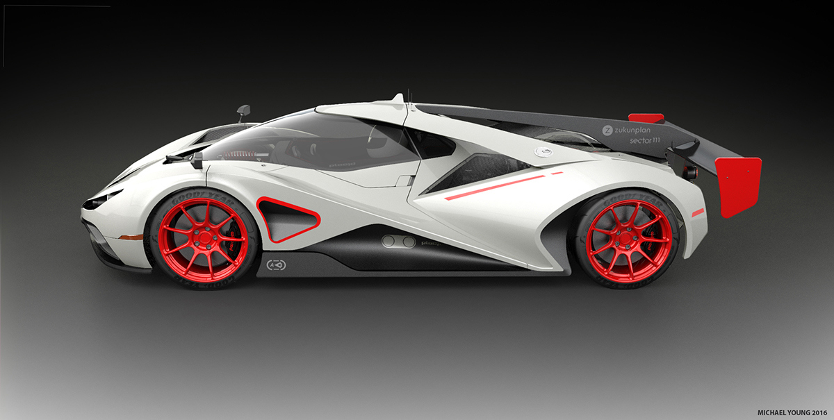 Automatic design，Double buffer chassis，Visual concept，racing，industrial design，