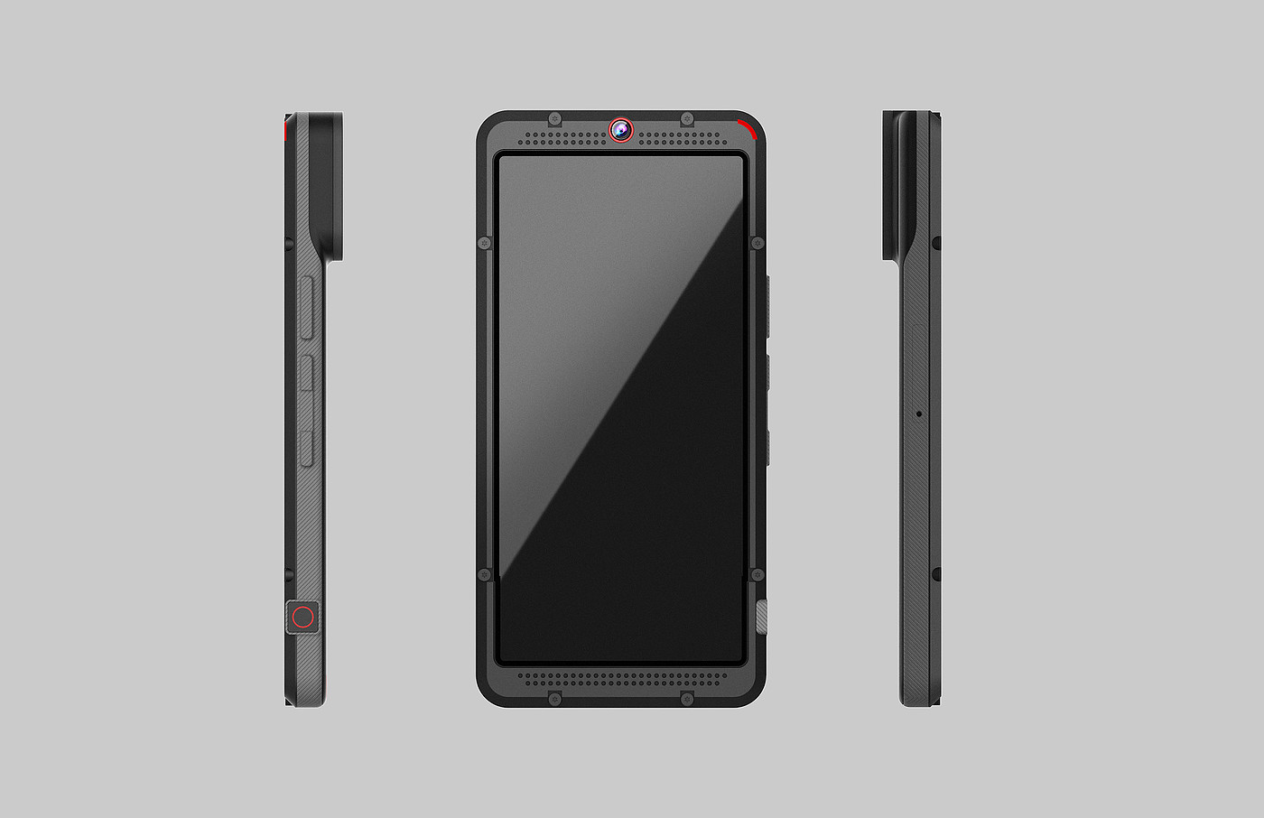 black，Mobile phone design，Gopro Phone，