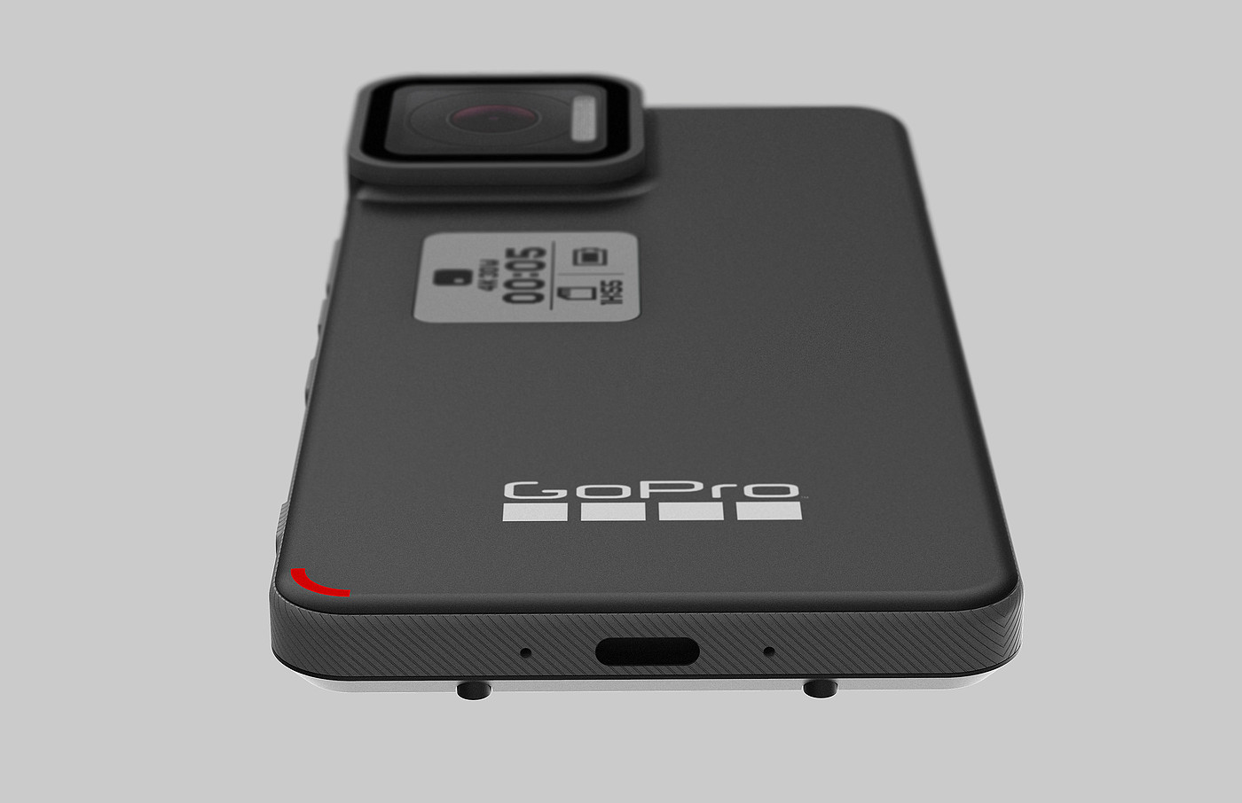 black，Mobile phone design，Gopro Phone，