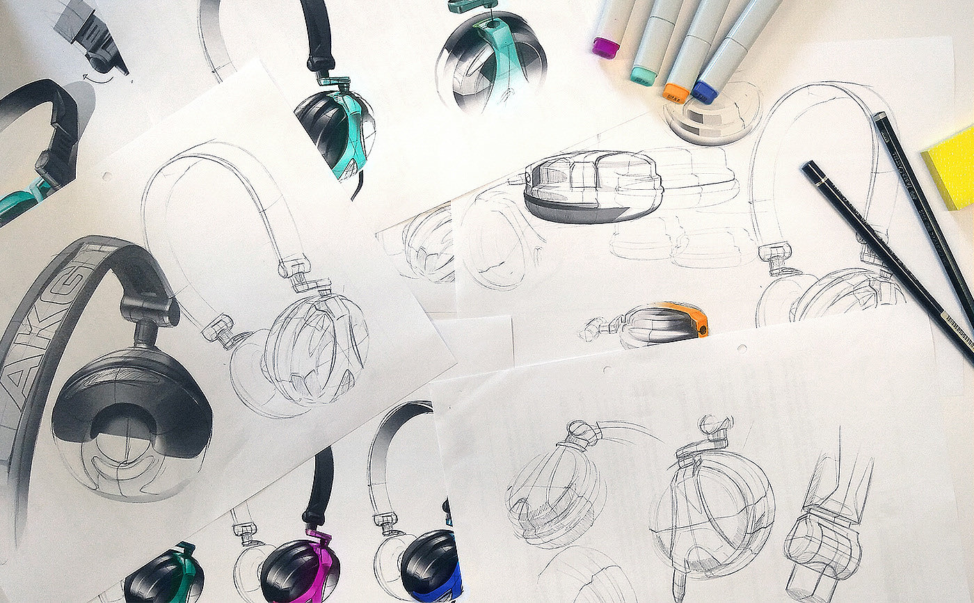 Design，DJ headset，headset，AKG - K81，