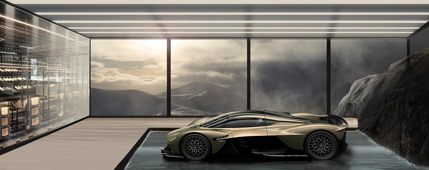 garage，Architectural design，Aston Martin，