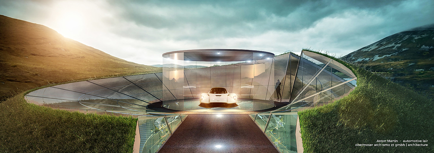 garage，Architectural design，Aston Martin，