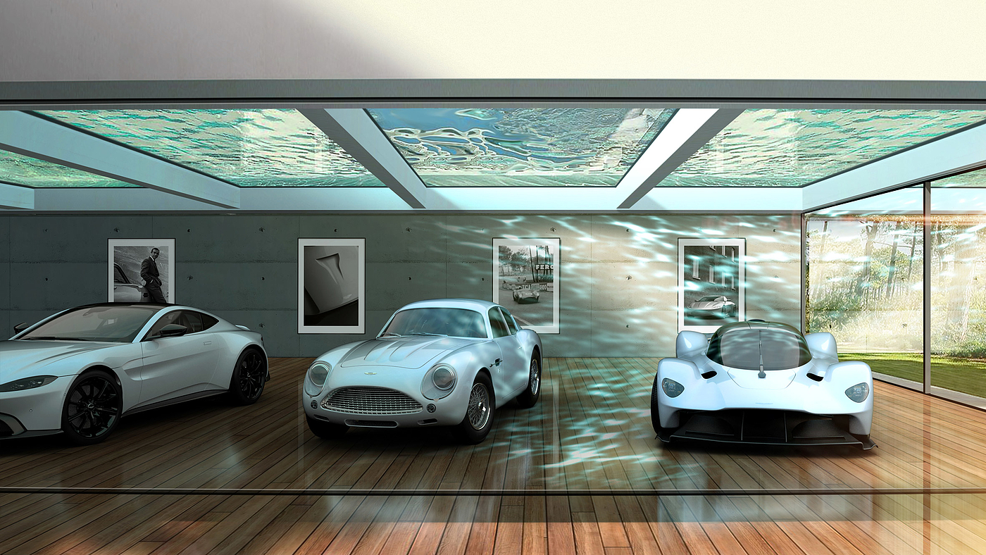 garage，Architectural design，Aston Martin，