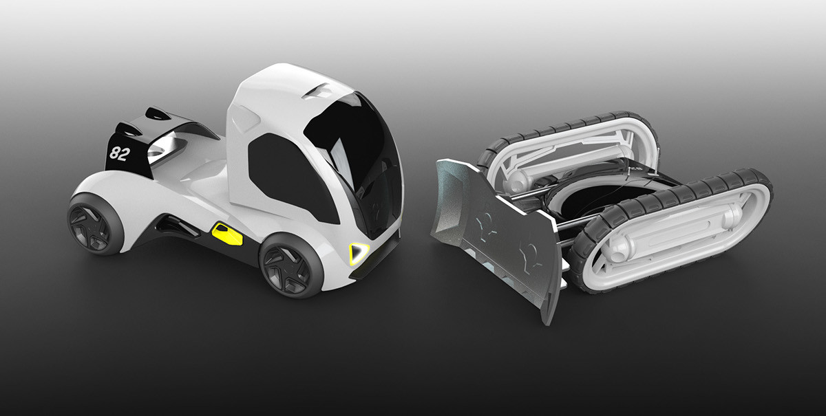 industrial design，Truck design，automation，Construction tools，intelligence，