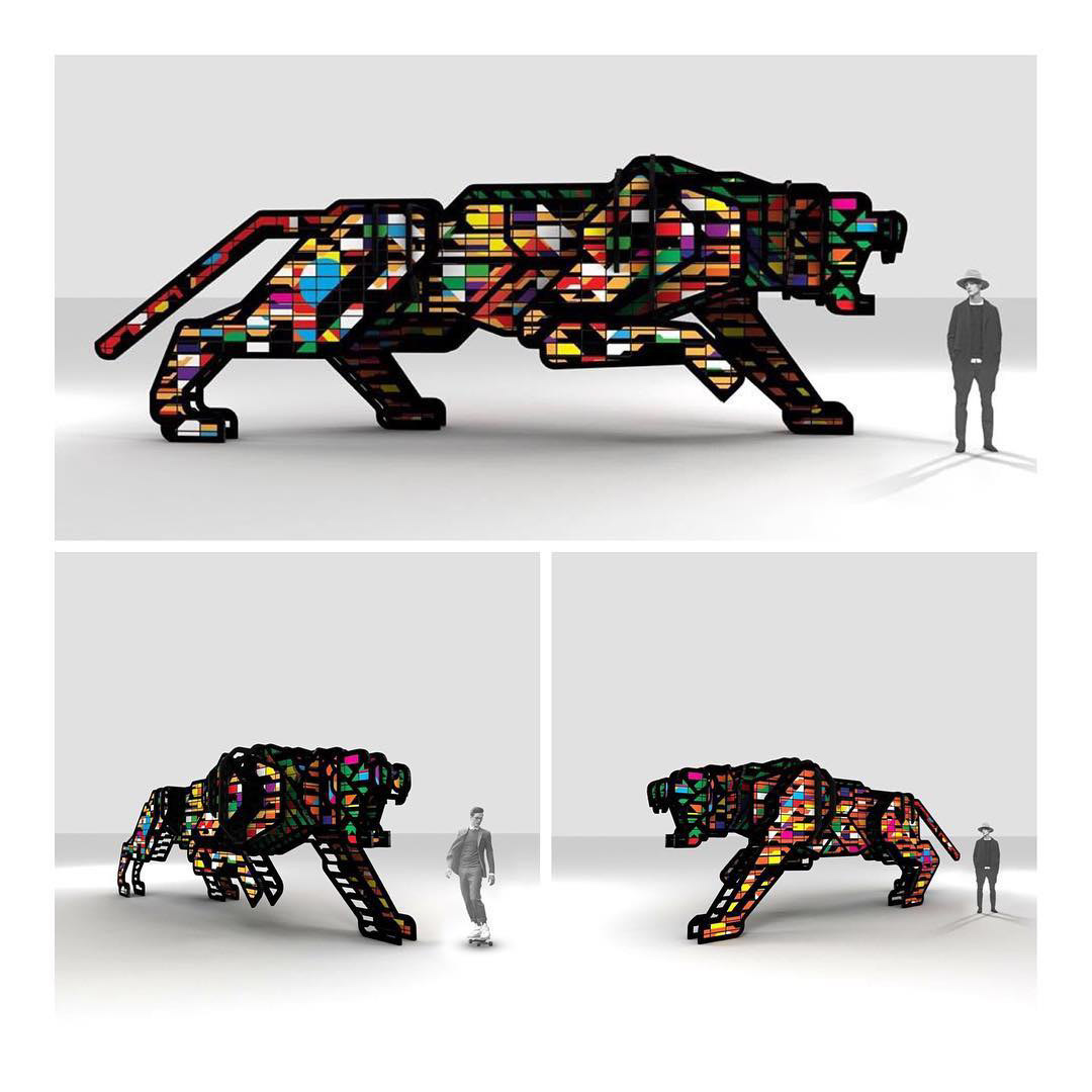 sense of modernity，outdoors，Sculpture，